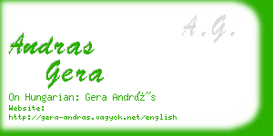 andras gera business card